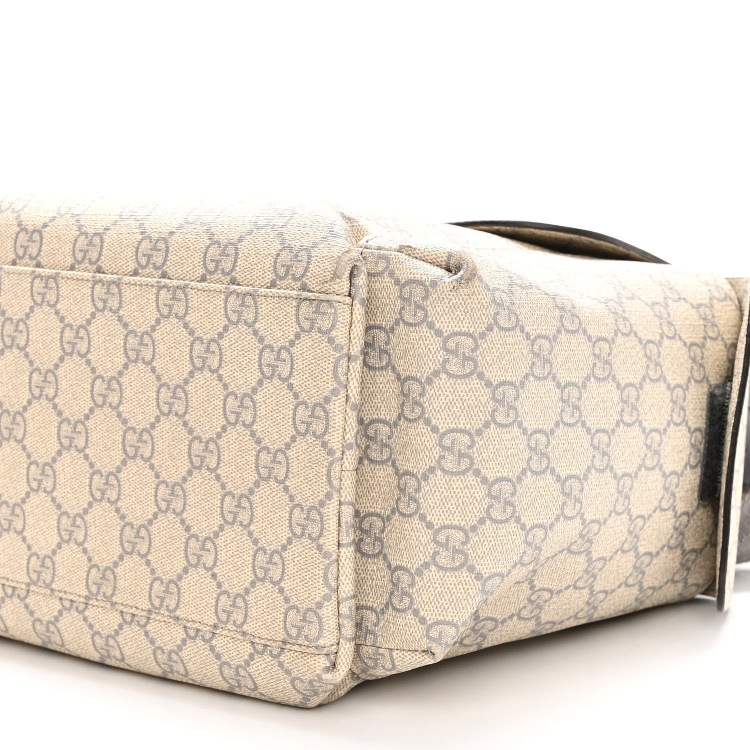 Gucci GG Plus Monogram Messenger Diaper Bag Ecru Grigio 11 of 13