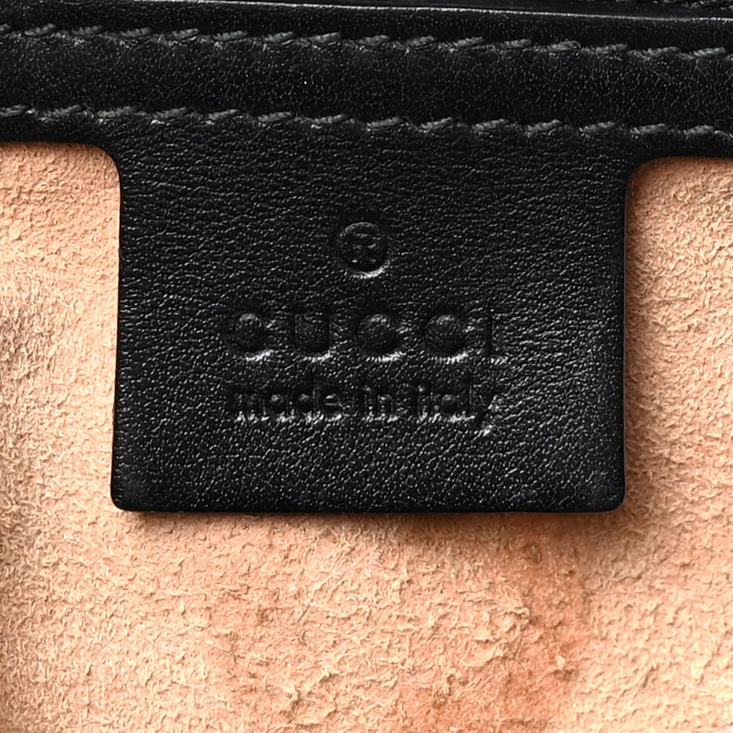 Gucci Calfskin Matelasse Small GG Marmont Top Handle Shoulder Bag Black 6 of 10