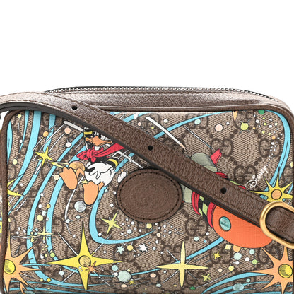 Gucci X DISNEY GG Supreme Monogram Donald Duck Interlocking G Shoulder Bag Beige Multicolor New Acero 10 of 10