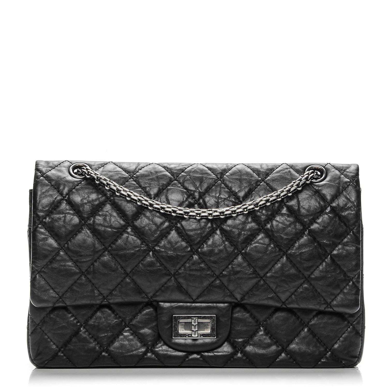 Chanel Aged Calfskin Quilted 2.55 Reissue 227 Flap Black 1 of 8
