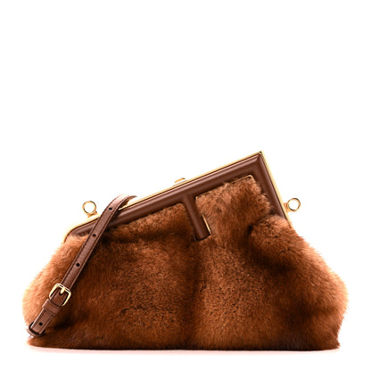Fendi Mink Nappa Small Fendi First Naturale 1 of 10