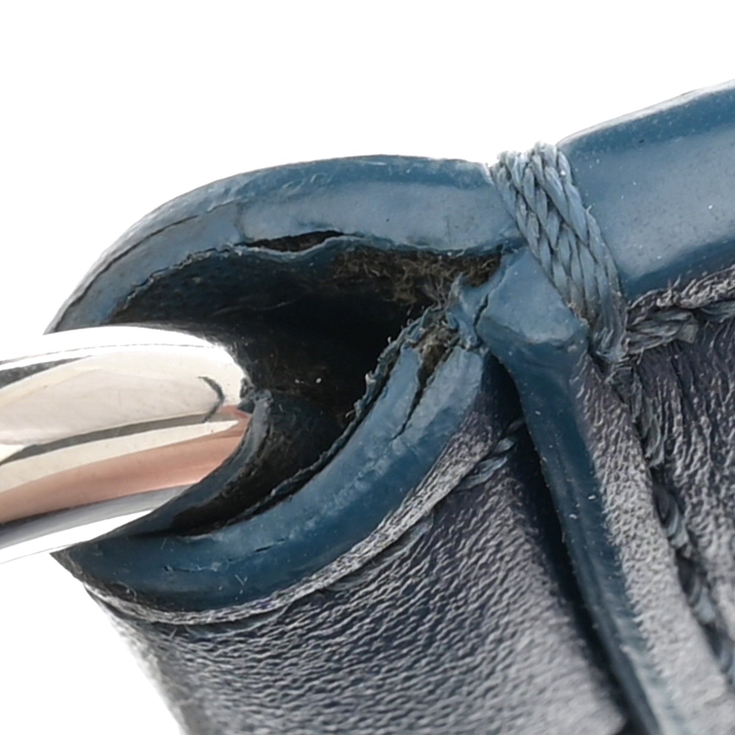 Chanel Calfskin Stitched Ring My Bag Flap Crossbody Navy 13 of 13
