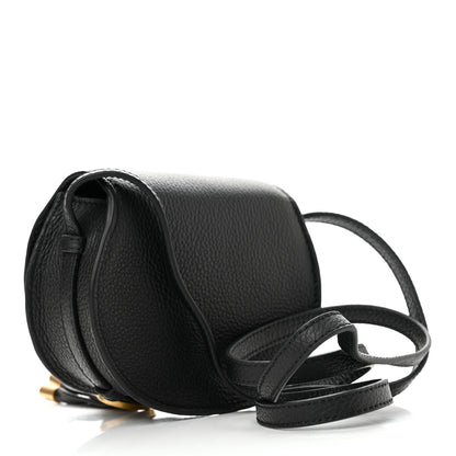 Chloe Calfskin Nano Marcie Saddle Bag Black 3 of 10