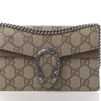 Gucci GG Supreme Monogram Super Mini Dionysus Shoulder Bag Taupe 9 of 10