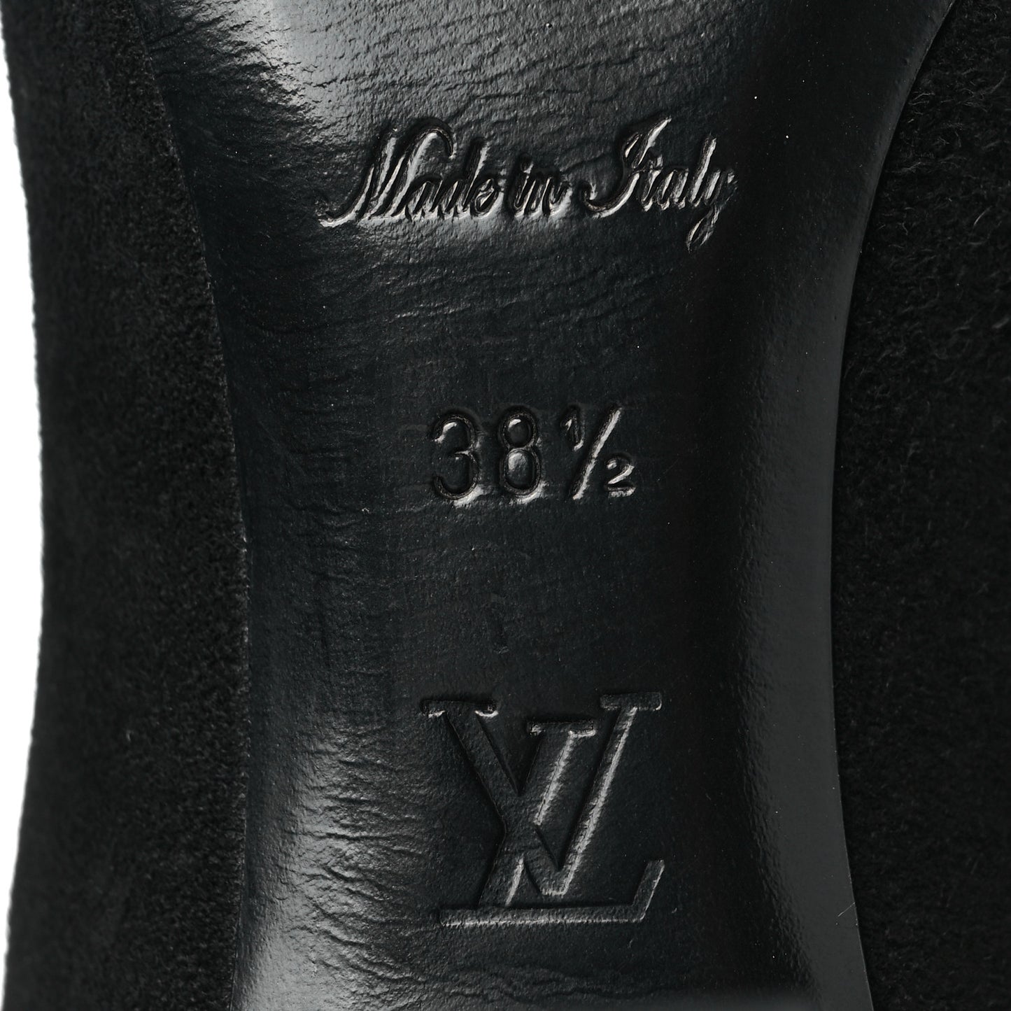 Suede Monogram Uniformes Cap Toe Chelsea 75mm Ankle Boots 38.5 Black