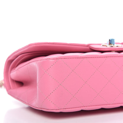 Chanel Caviar Quilted Medium Double Flap Pink 6 of 10