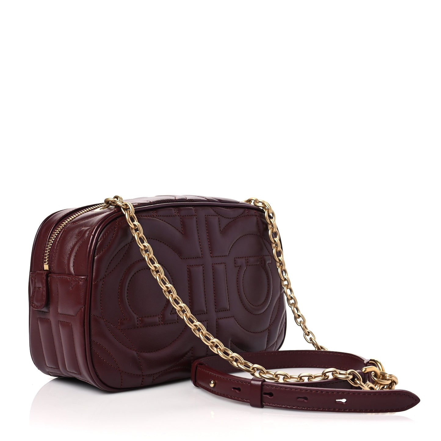 Calfskin Quilted Gancini Camera Bag
