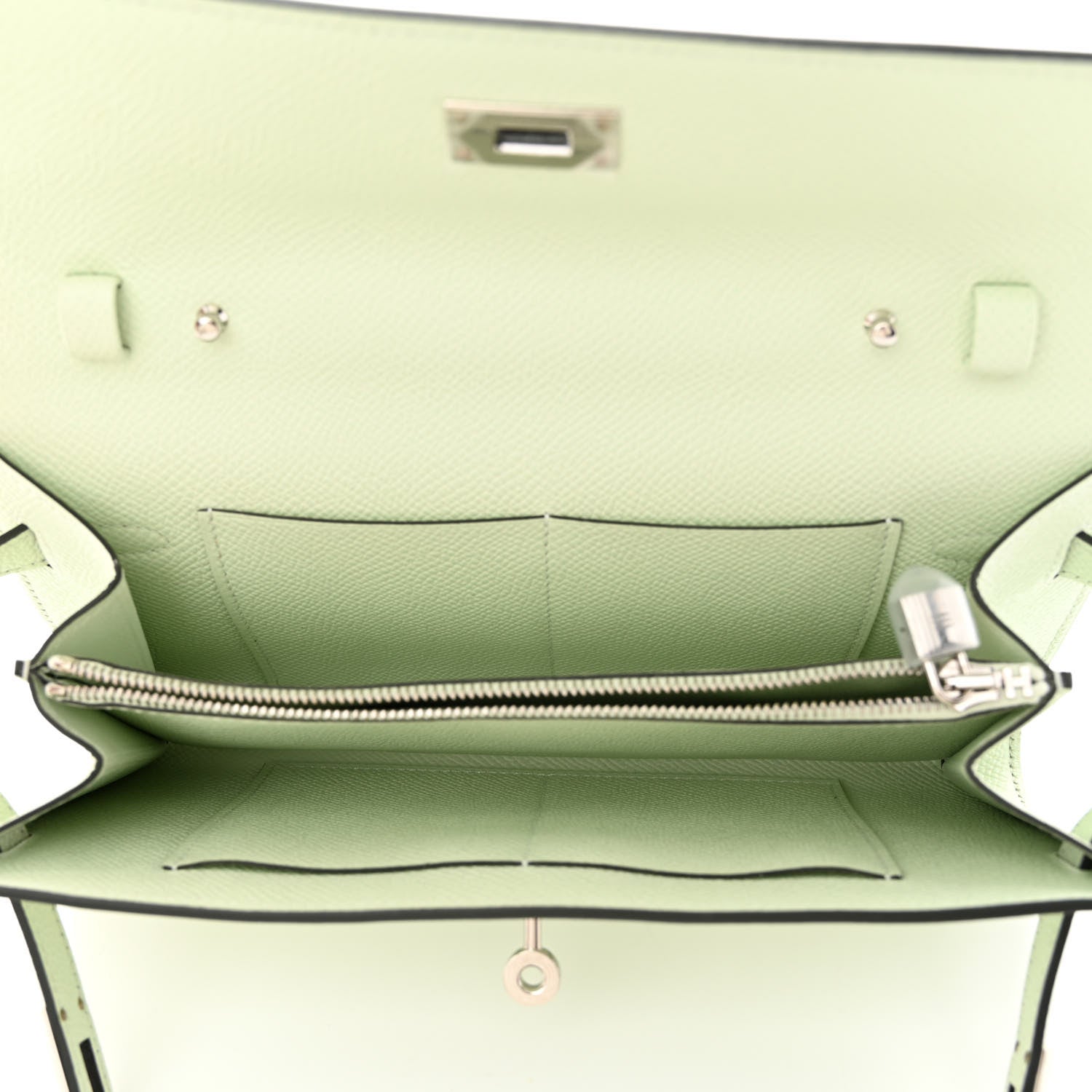 Hermes Epsom Kelly Wallet To Go Vert Fizz 5 of 11
