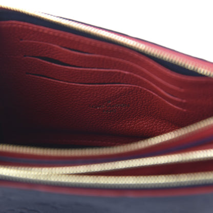 Louis Vuitton Empreinte Double Zip Pochette Marine Rouge 8 of 9