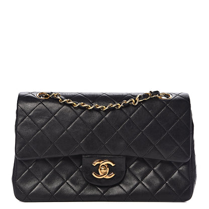 Chanel Lambskin Quilted Small Double Flap Black 1 of 16