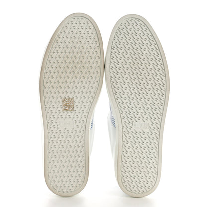 Hermes Calfskin Mens Advantage Sneakers 44 White Blue 5 of 9