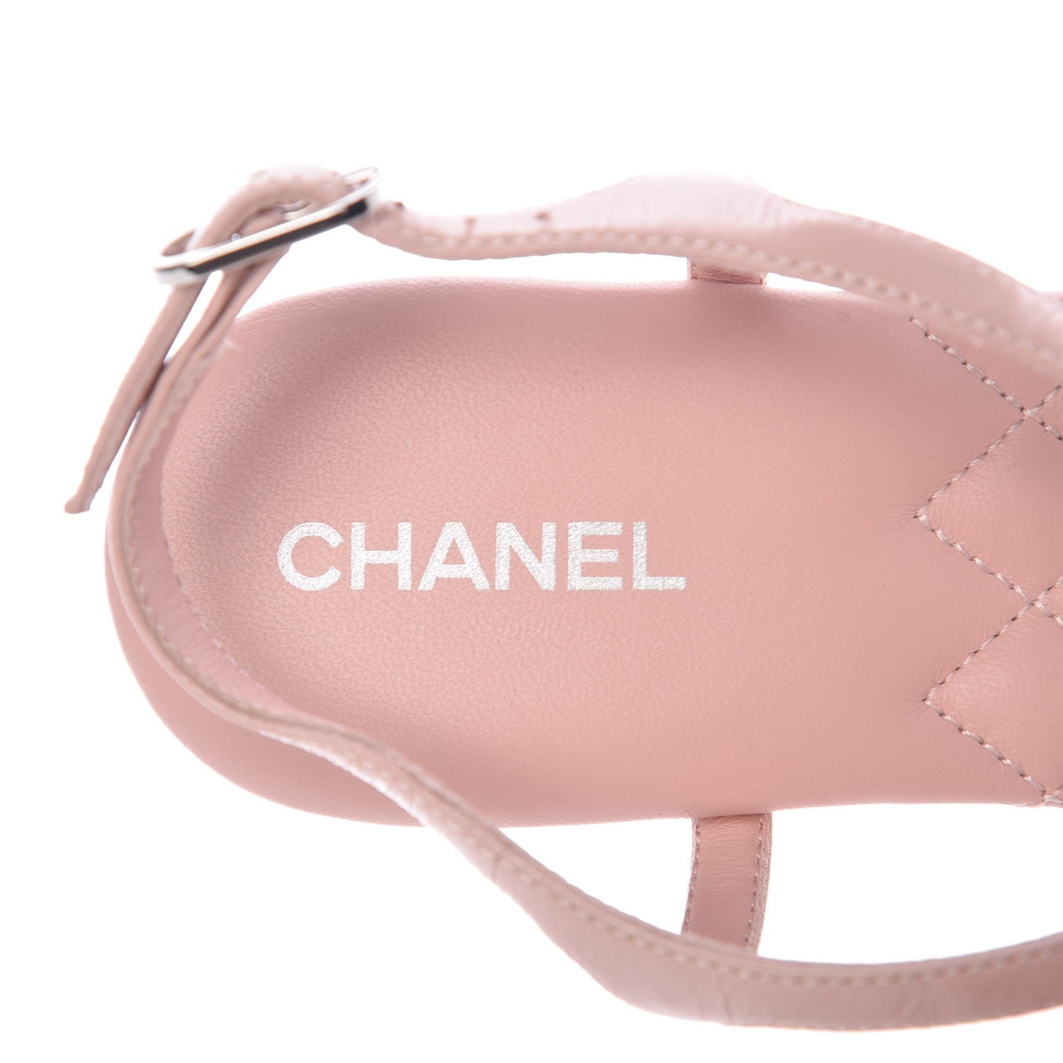 Chanel Lambskin CC Thong Sandals 36 Pink 6 of 8