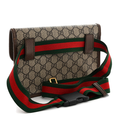 Gucci GG Supreme Monogram Neo Vintage Web Belt Bag Brown 3 of 14