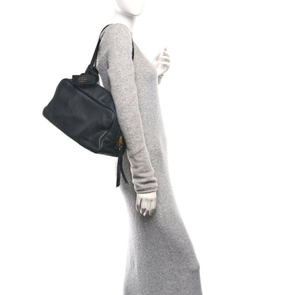 Balenciaga Grained Calfskin Medium Carrie Bowling Bag Black 2 of 9