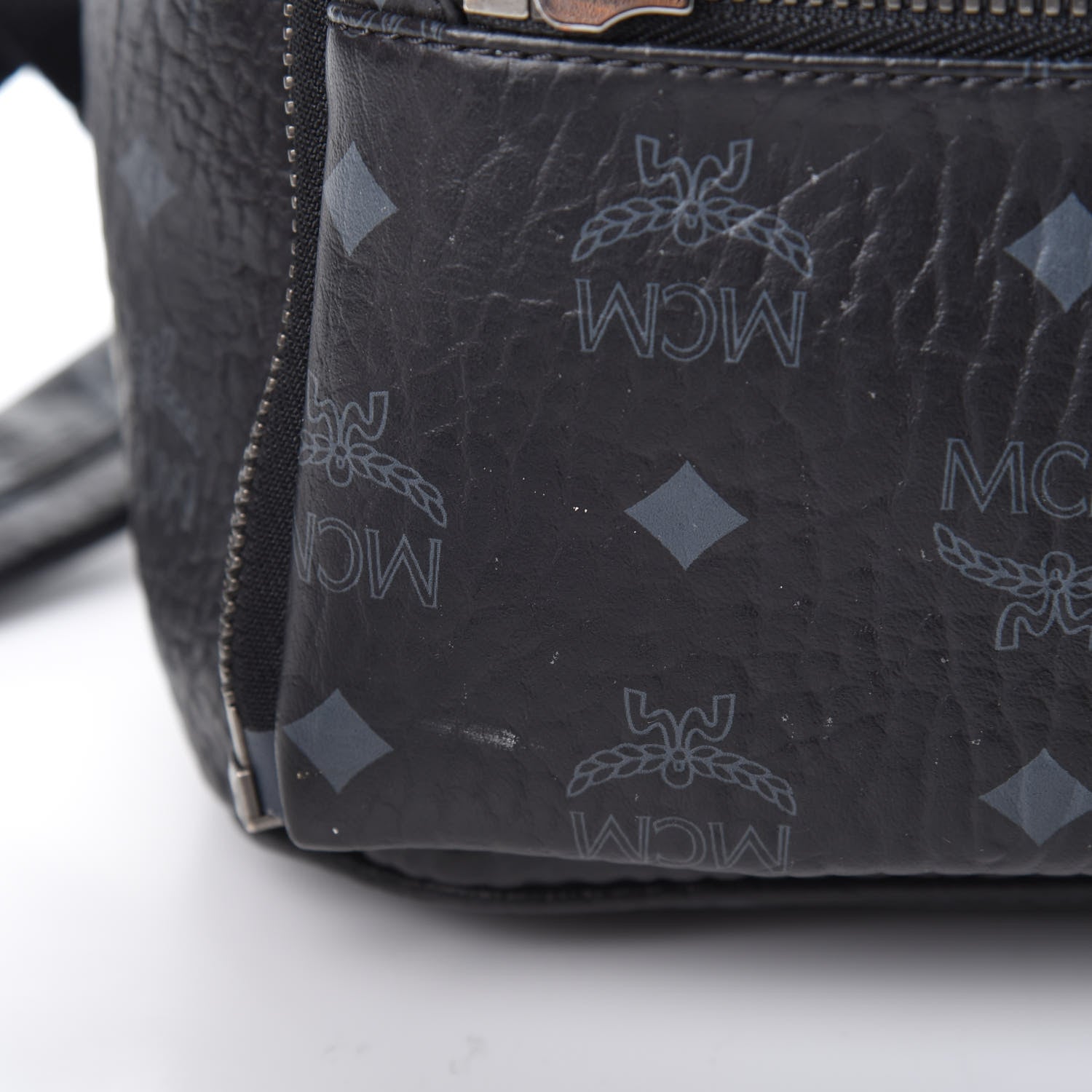 MCM Visetos Studded Small Dual Stark Backpack Black 13 of 19
