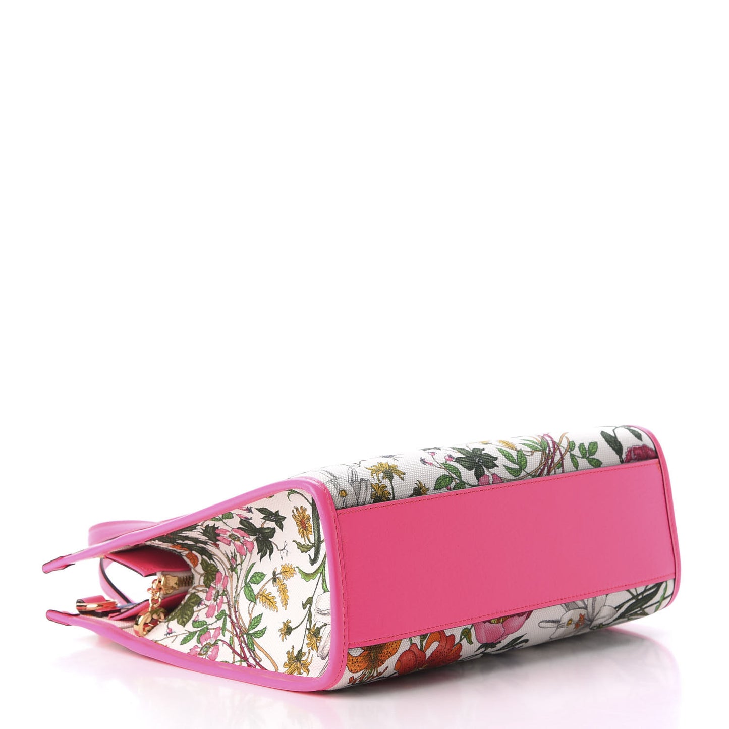 Canvas Medium Flora Tote Fuchsia