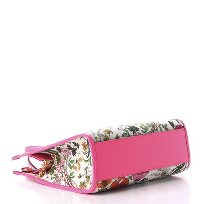 Gucci Canvas Medium Flora Tote Fuchsia 4 of 8