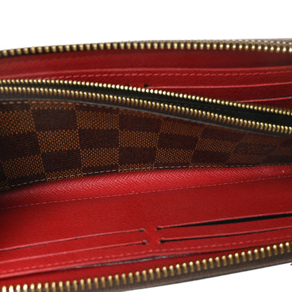 Louis Vuitton Damier Ebene Clemence Wallet Cherry 6 of 7