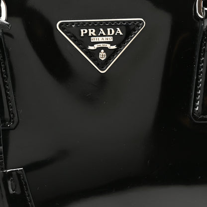 Prada Spazzolato Small Galleria Double Zip Tote Black 8 of 10