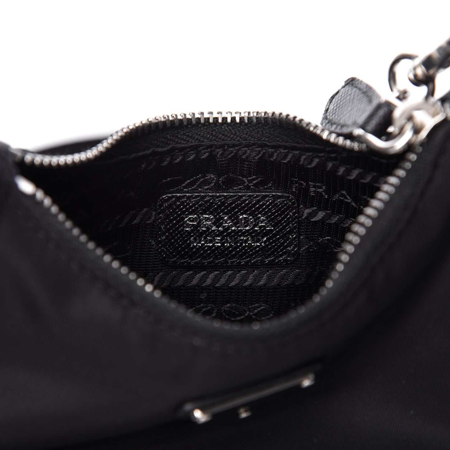 Tessuto Nylon Mini Re-Edition 2000 Shoulder Bag Black