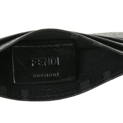 Fendi Glazed Fabric FF 1974 Roma Amor Card Holder Black Rosso 5 of 7
