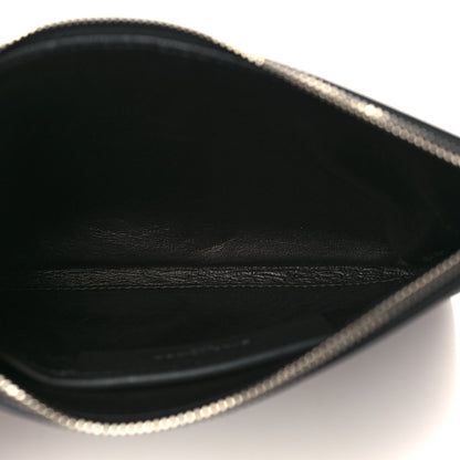 Balenciaga Calfskin Logo Medium Everyday Pouch Black 5 of 7