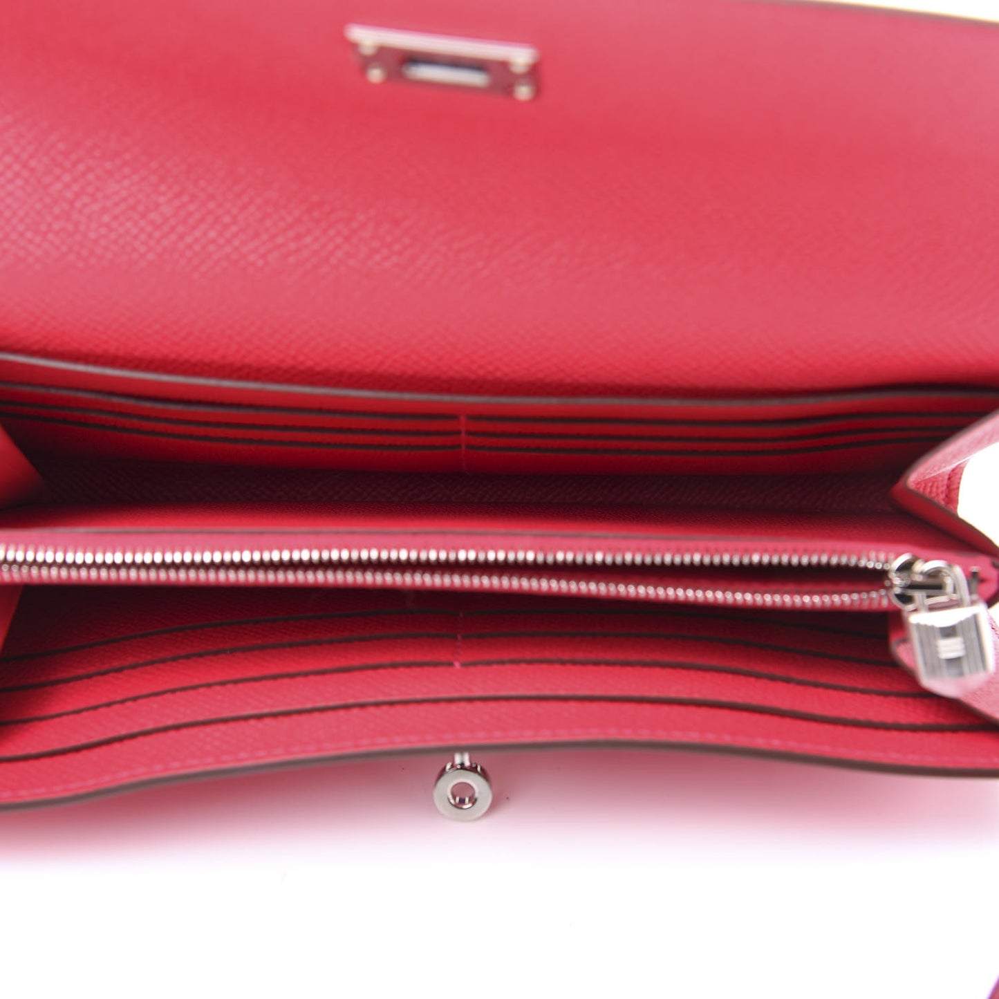 Epsom Kelly Longue Wallet Rose Extreme
