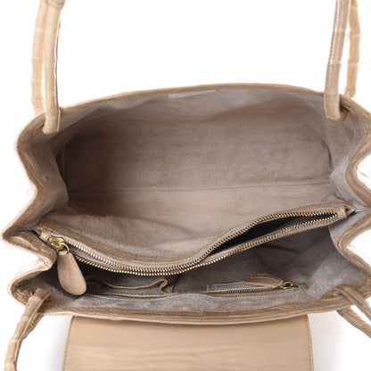 Nancy Gonzalez Crocodile Shoulder Bag Beige 5 of 10