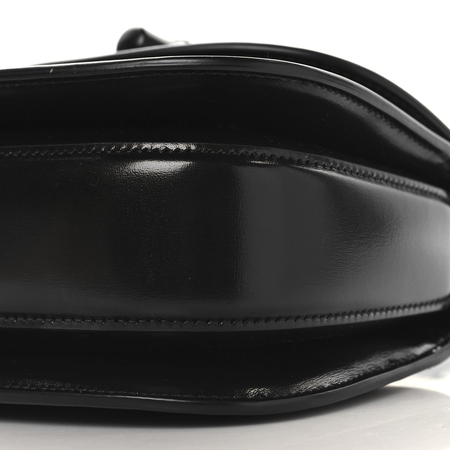 Boarded Dyana Lux Calfskin Web Monochrome Mini Bamboo 1947 Top Handle Bag Black
