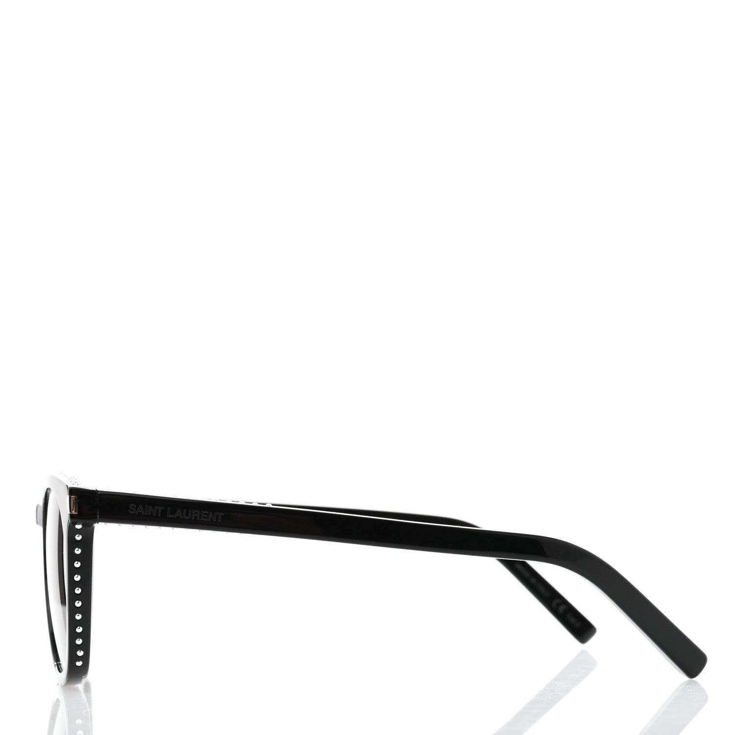 Saint Laurent Acetate Studded SL28 Sunglasses Black 3 of 8