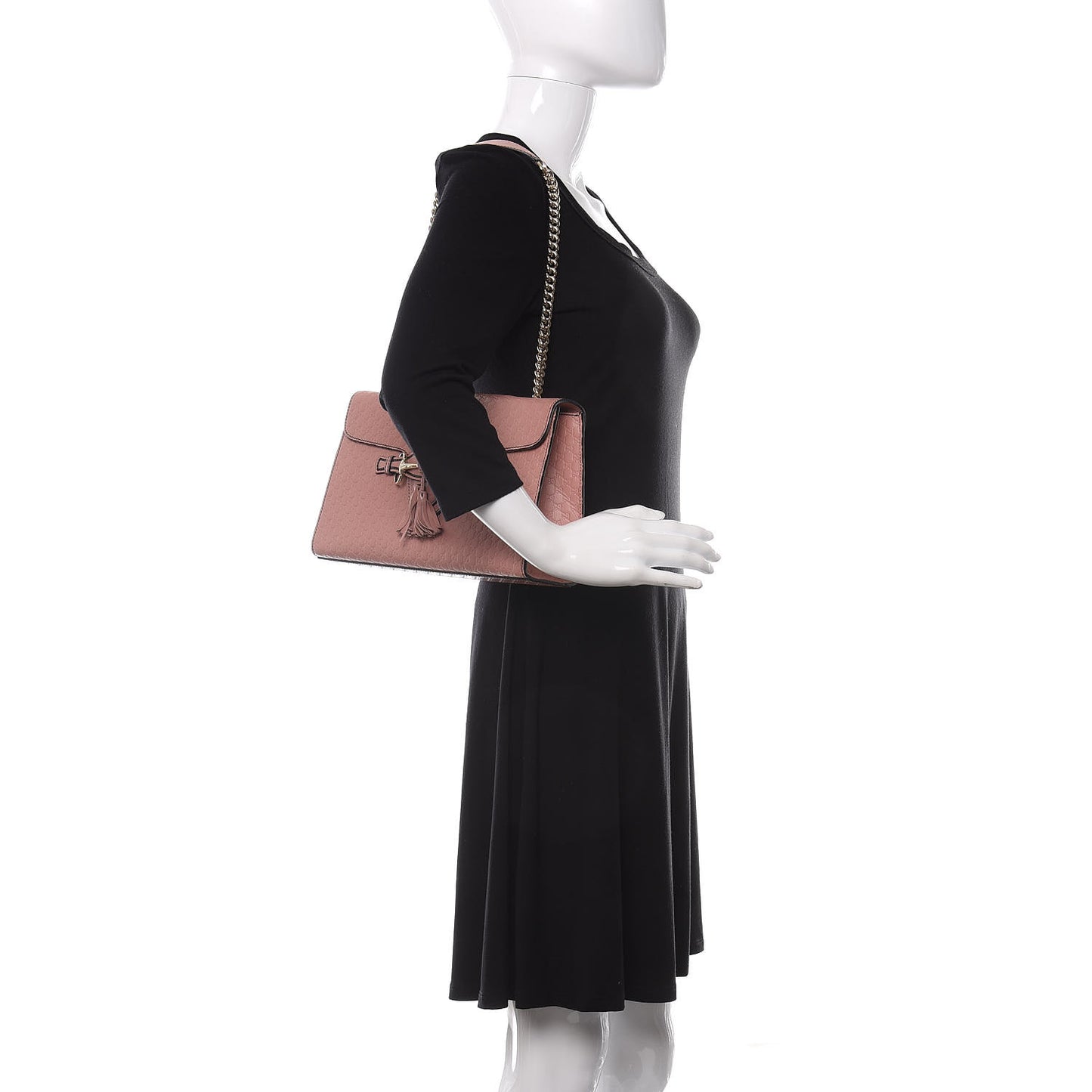 Microguccissima Medium Emily Chain Shoulder Bag Soft Pink