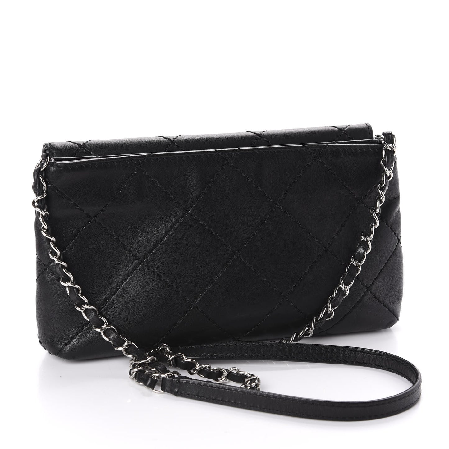 Lambskin Medium Ultimate Stitch Flap Black
