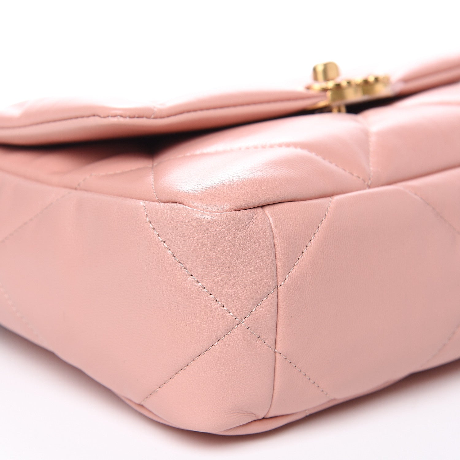Chanel Goatskin Quilted Medium 19 Flap Light Pink 8 of 10