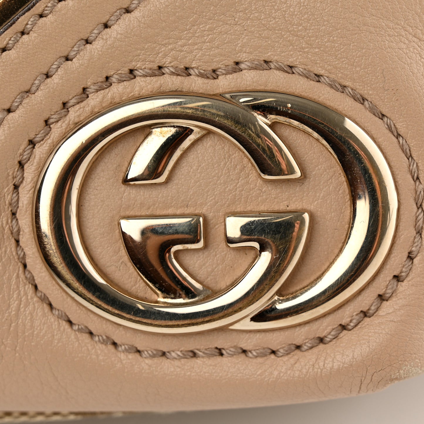 Monogram Medium New Britt Tote Beige