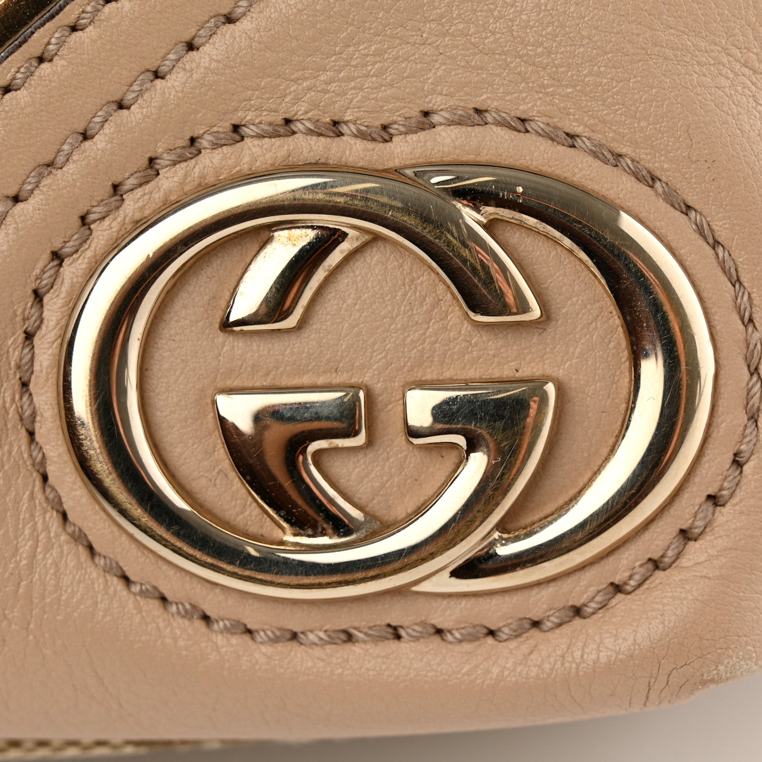 Gucci Monogram Medium New Britt Tote Beige 14 of 15
