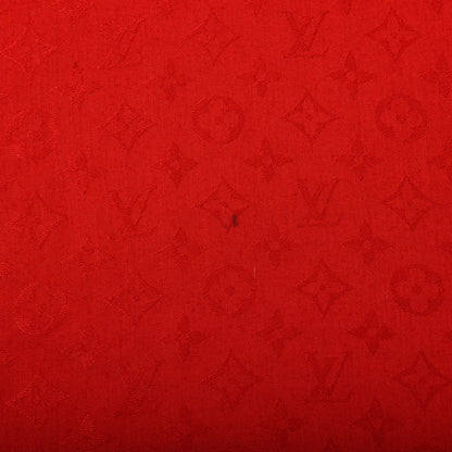 Louis Vuitton Silk Wool Monogram Shawl Pomme D'Amour 3 of 7