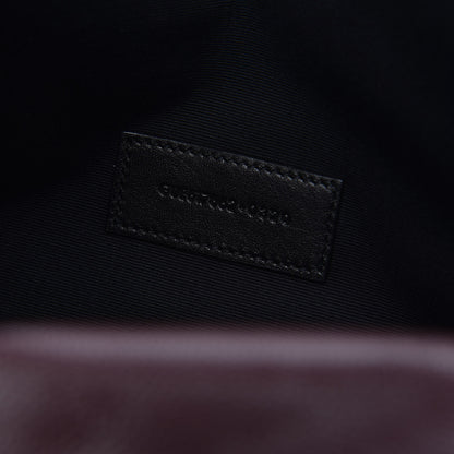 Saint Laurent Grain De Poudre Matelasse Chevron Monogram Envelope Clutch Rouge Legion 7 of 8