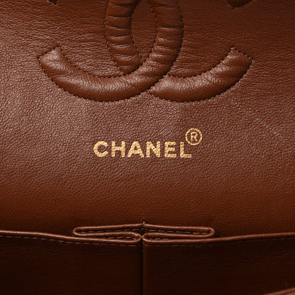 Chanel Lambskin Quilted Medium Double Flap Brown 6 of 17