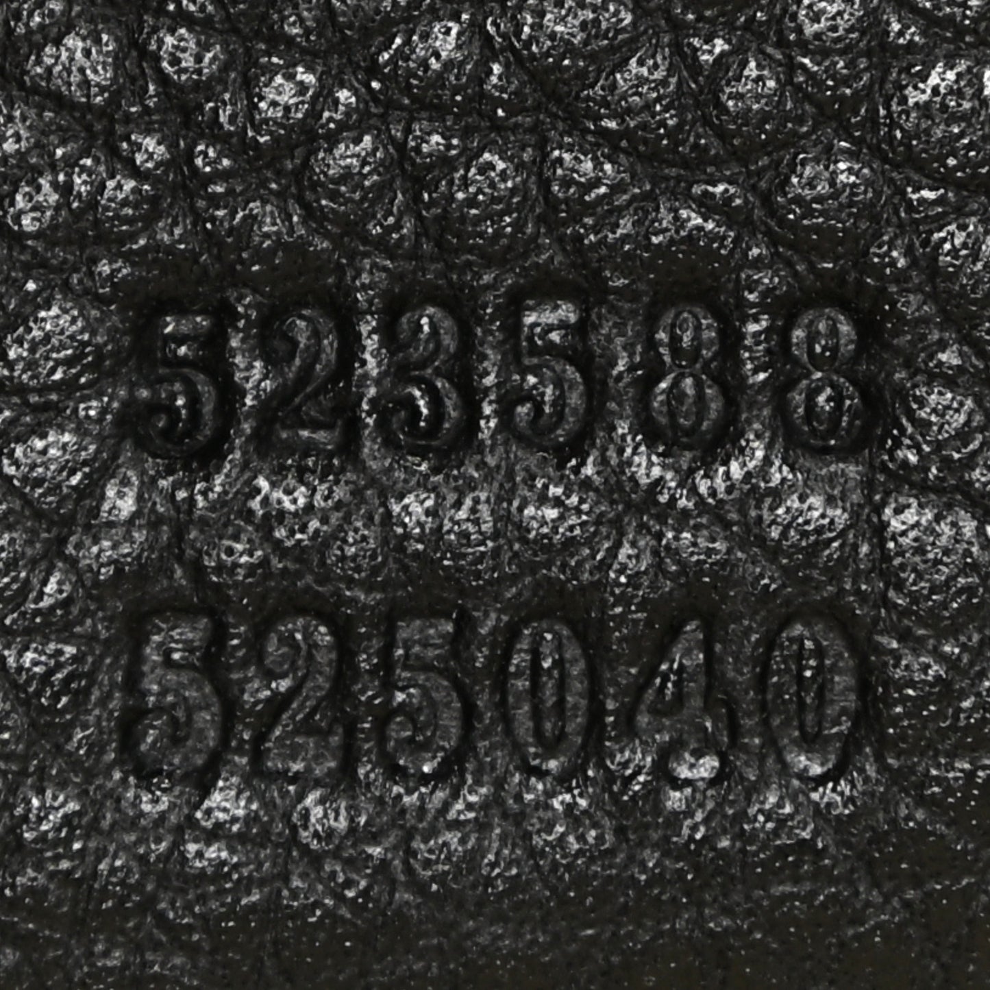 Grained Calfskin Logo Half Moon Hobo Black