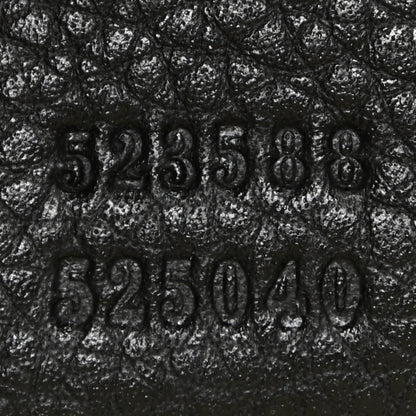 Gucci Grained Calfskin Logo Half Moon Hobo Black 7 of 14