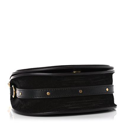 Chloe Calfskin Suede Small Nile Bracelet Bag Black 4 of 11