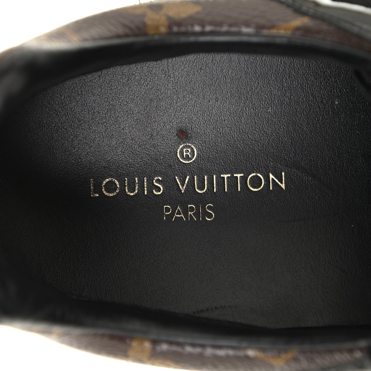 Suede Monogram Run Away Sneakers 38.5 Black