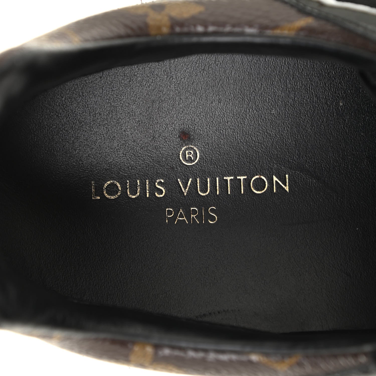 Louis Vuitton Suede Monogram Run Away Sneakers 38.5 Black 6 of 10