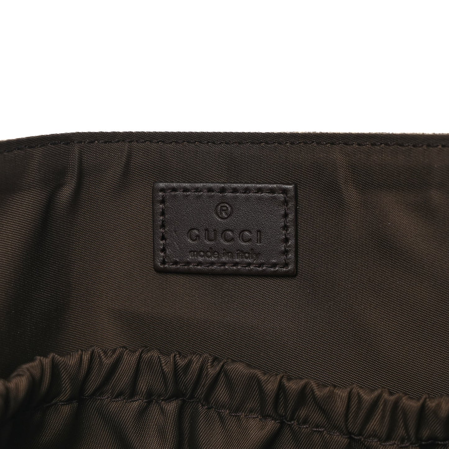 GG Plus Monogram Messenger Diaper Bag Dark Brown