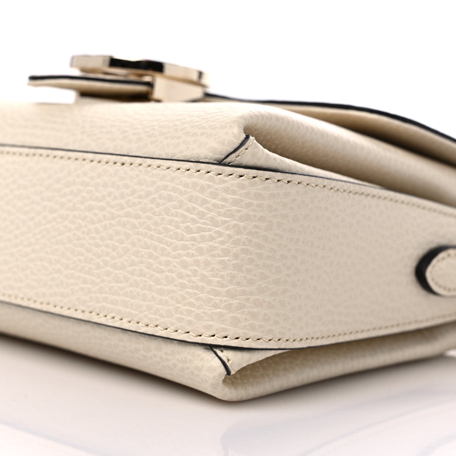 Gucci Dollar Calfskin Interlocking G Crossbody Bag Ivoire 9 of 9