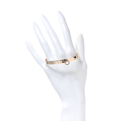 Hermes 18K Rose Gold PM Collier De Chien Bracelet ST 2 of 5