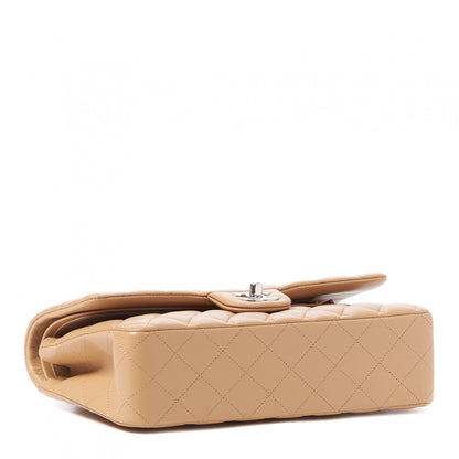 Chanel Lambskin Quilted Medium Double Flap Beige 3 of 10