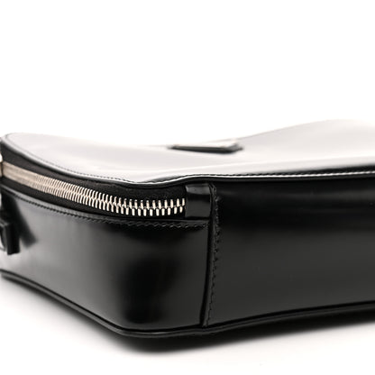 Prada Spazzolato Medium Brique Crossbody Bag Black 9 of 10