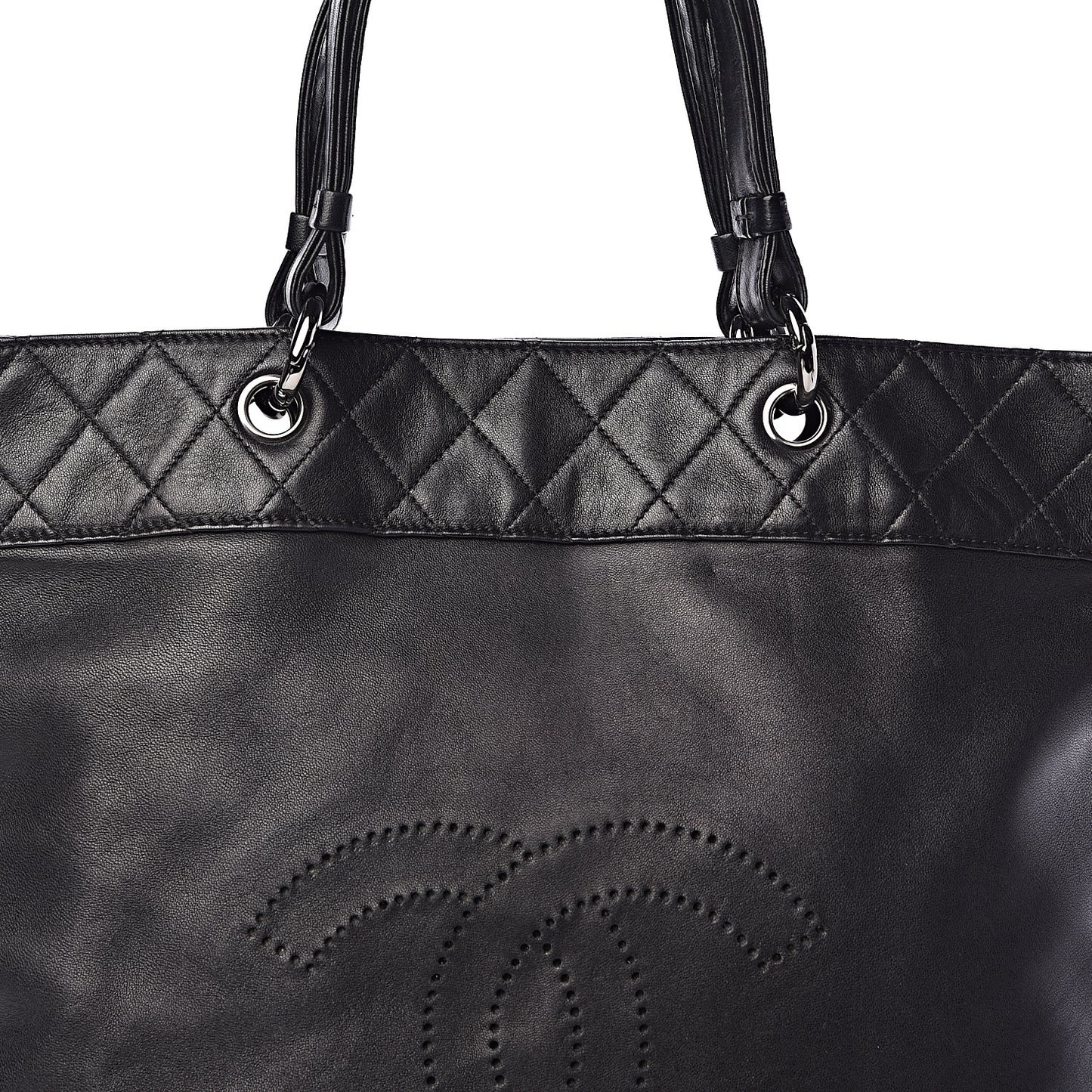 Lambskin CC Shoulder Bag Black