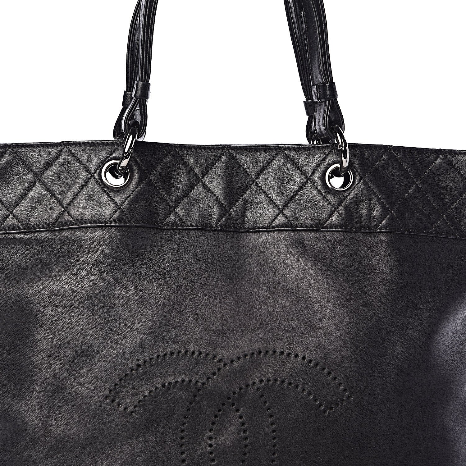 Chanel Lambskin CC Shoulder Bag Black 10 of 10